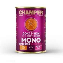 CHAMPER Coat & Skin Monoprotein Manzo - cibo umido per cani - 400g