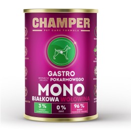 CHAMPER Gastro Monoprotein Manzo - cibo umido per cani - 400g