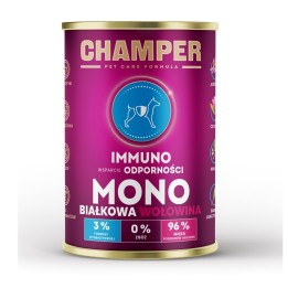CHAMPER Immuno Monoprotein Manzo - cibo umido per cani - 400g