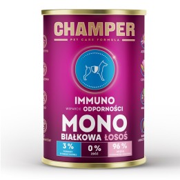 CHAMPER Immuno Monoprotein Salmone - cibo umido per cani - 400g