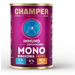 CHAMPER Immuno Monoprotein Tacchino - cibo umido per cani - 400g