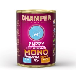 CHAMPER Puppy Monoprotein Tacchino - cibo umido per cani - 400g
