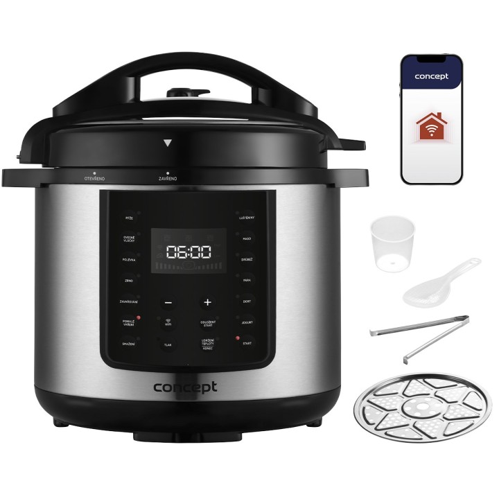 Concept CK8001 Multicooker 5.6 L 1000 W nero acciaio inossidabile