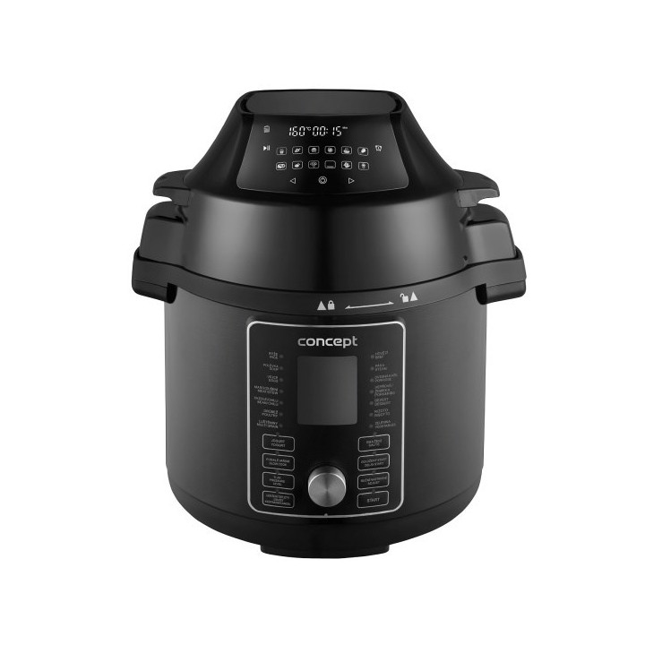 Concept Cookery CK8000 Multicooker con funzione friggitrice ad aria 1500 W nero