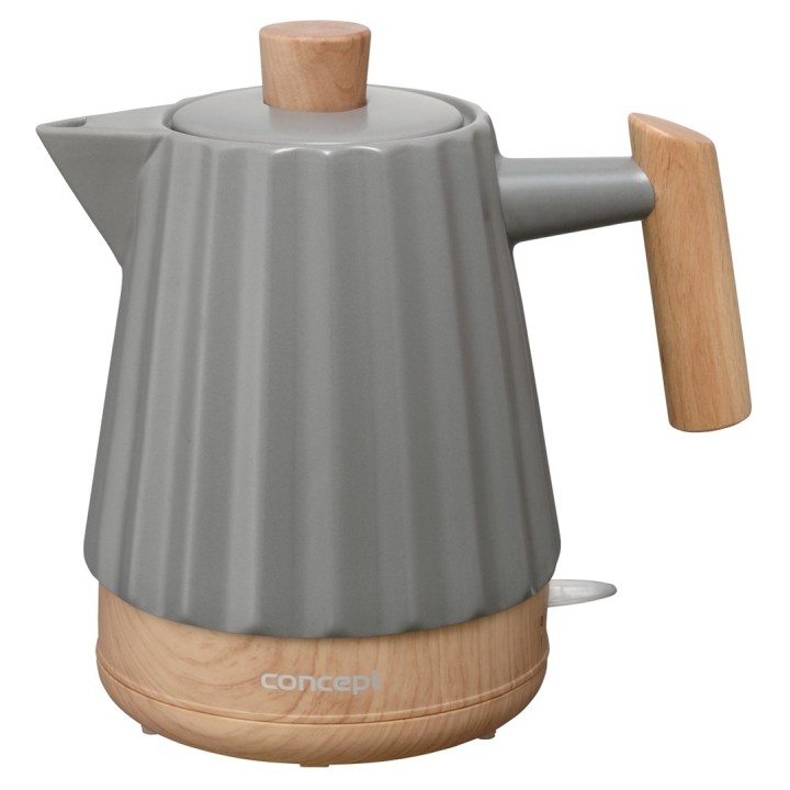 Concept RK0092 Bollitore elettrico in ceramica 1.5 l grigio scuro