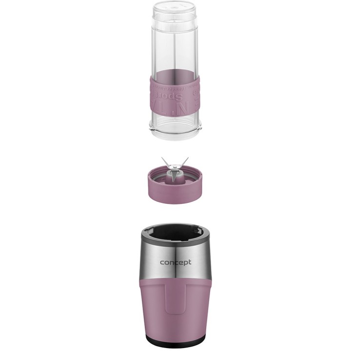 Concept SM3483 Frullatore 570 L Frullatore da tavolo 500 W Rosa Acciaio inossidabile