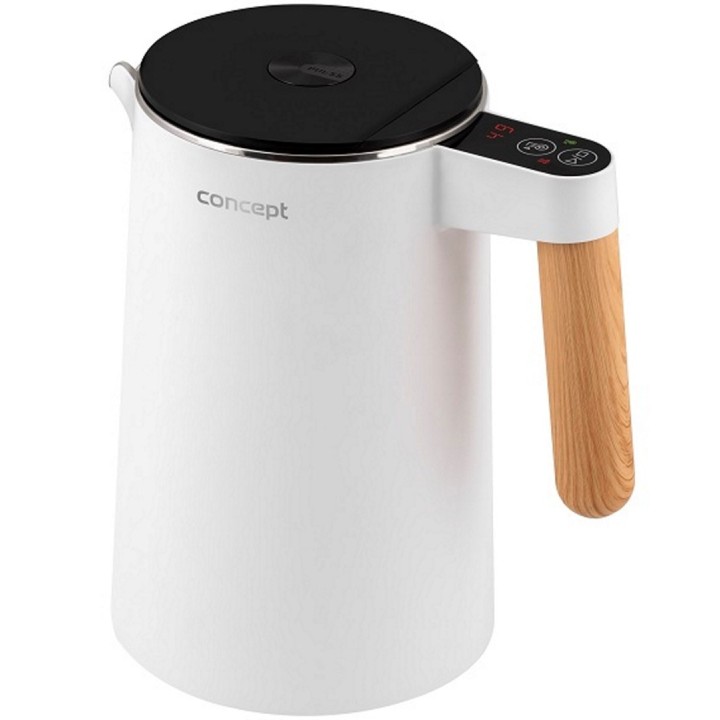 Bollitore in acciaio inossidabile Bianco 1.5 l Sale e pepe Concept RK3300
