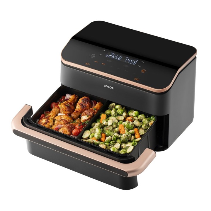 Cosori Dual Blaze TwinFry Friggitrice ad aria calda 10 litri Nero