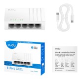 Cudy FS105D switch di rete Non gestito Fast Ethernet (10/100) bianco