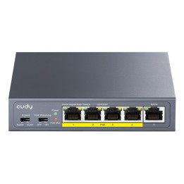 Cudy GS1005P switch di rete Non gestito Gigabit Ethernet (10/100/1000) Power over Ethernet (PoE) grigio