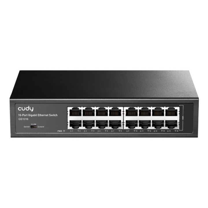 Cudy GS1016 switch di rete Non gestito Gigabit Ethernet (10/100/1000) nero