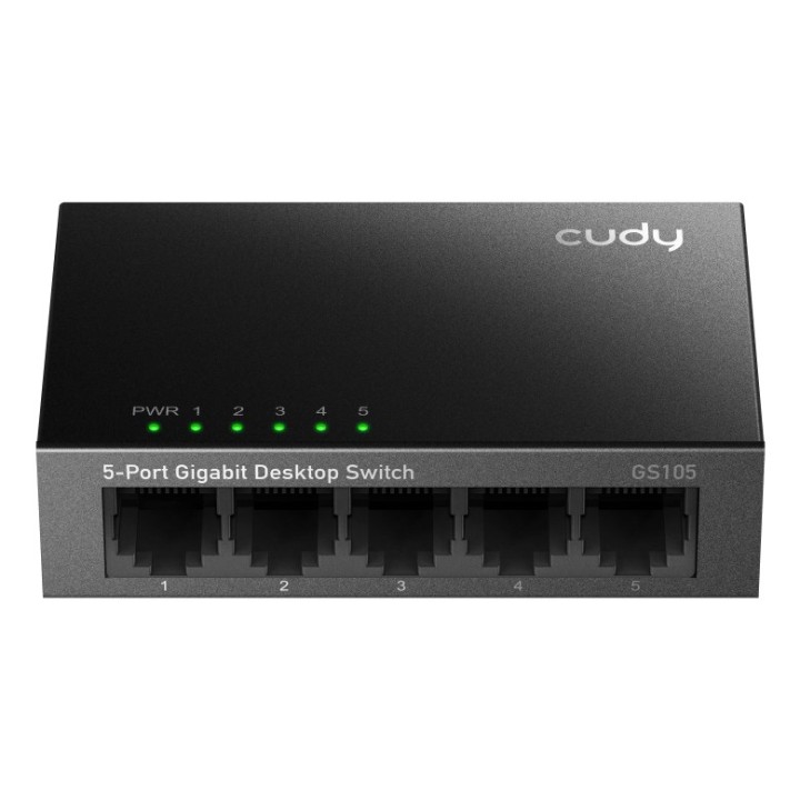 Cudy GS105 switch di rete Non gestito Gigabit Ethernet (10/100/1000) nero