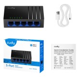 Cudy GS105D switch di rete Non gestito Gigabit Ethernet (10/100/1000) nero