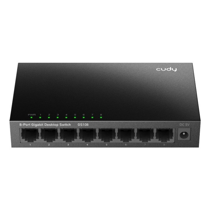 Cudy GS108 switch di rete Non gestito Gigabit Ethernet (10/100/1000) nero