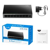 Cudy GS108 switch di rete Non gestito Gigabit Ethernet (10/100/1000) nero