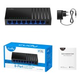 Cudy GS108D switch di rete Non gestito Gigabit Ethernet (10/100/1000) nero