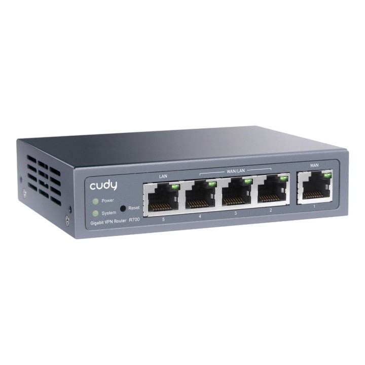 Cudy Gigabit Multi-WAN VPN Router router cablato Fast Ethernet Gigabit Ethernet Grigio