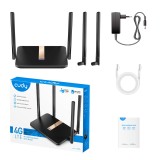 Cudy LT500D router wireless Fast Ethernet Dual-band (2.4 GHz / 5 GHz) 4G Nero