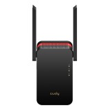 Cudy RE3000 ripetitore di rete Ripetitore di rete Nero Rosso 10 100 1000 Mbit/s
