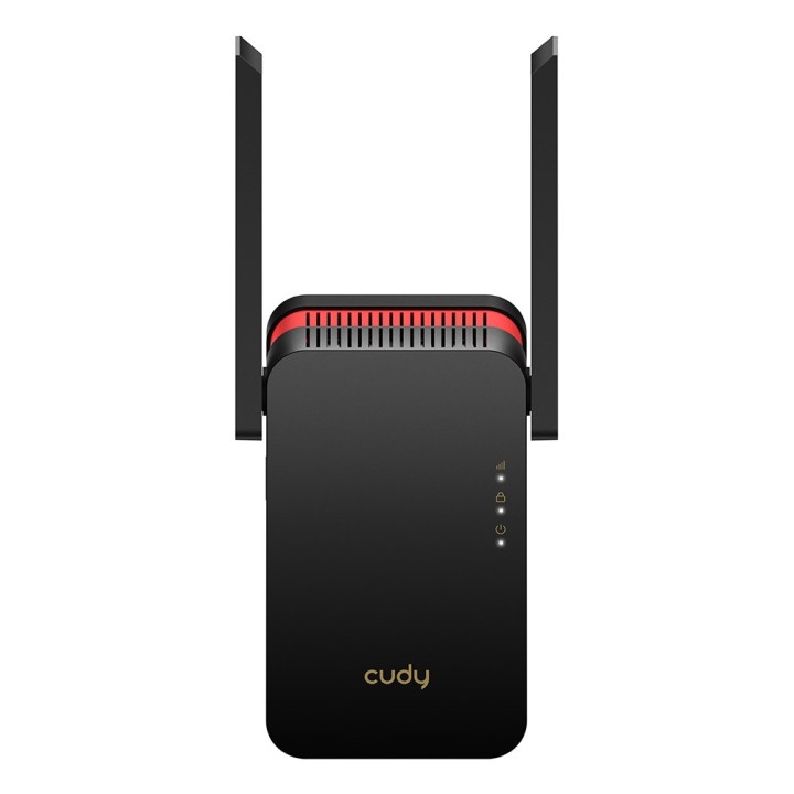 Cudy RE3000 ripetitore di rete Ripetitore di rete Nero Rosso 10 100 1000 Mbit/s