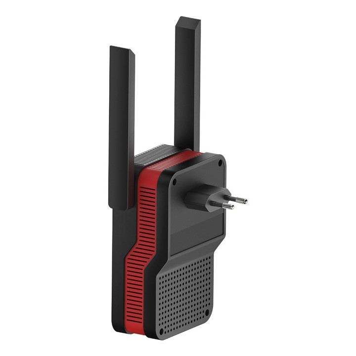 Cudy RE3000 ripetitore di rete Ripetitore di rete Nero Rosso 10 100 1000 Mbit/s