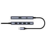 Cudy UH500 docking station/replicatore di porte per laptop USB 3.2 Gen 1 (3.1 Gen 1) Type-C grigio argento