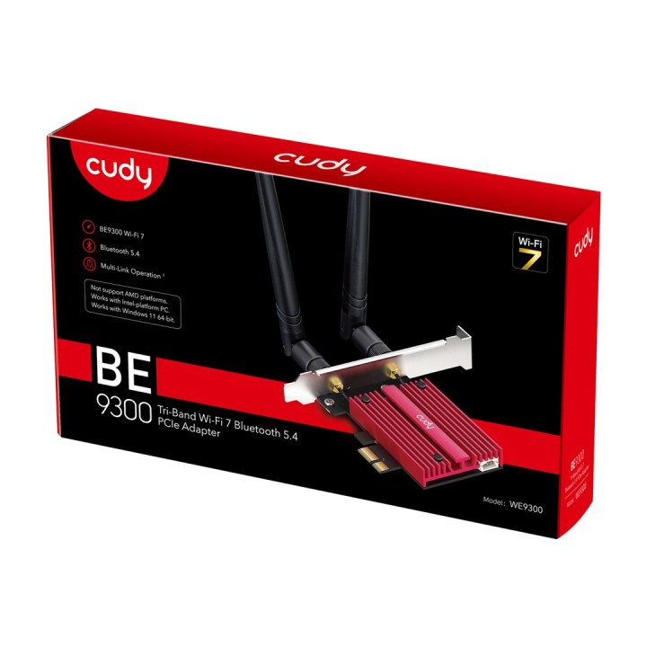 Cudy WE9300 scheda di rete interna WLAN / Bluetooth 5765 Mbit/s