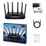 Cudy WR11000 router wireless 2.5 Gigabit Ethernet Tri-band (2.4 GHz / 5 GHz / 6 GHz) nero