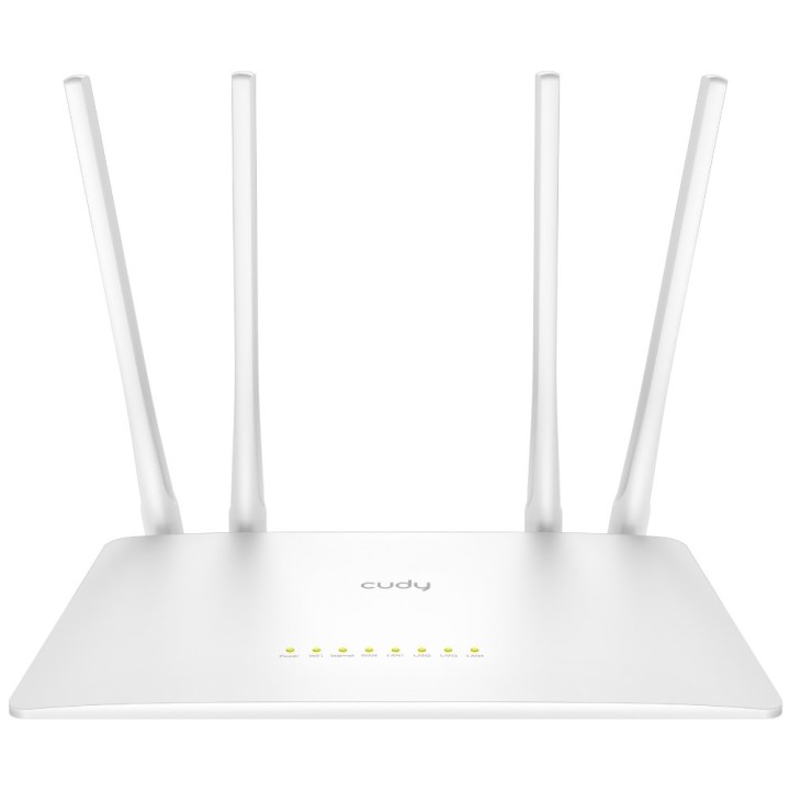 Cudy WR1200 router wireless Fast Ethernet Dual-band (2.4 GHz / 5 GHz) Bianco