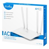 Cudy WR1200 router wireless Fast Ethernet Dual-band (2.4 GHz / 5 GHz) Bianco