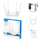 Cudy WR1300 router wireless Gigabit Ethernet Dual band (2.4 GHz / 5 GHz) bianco