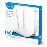 Cudy WR1300 router wireless Gigabit Ethernet Dual band (2.4 GHz / 5 GHz) bianco
