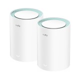 Router CUDY M1300 Punto di accesso Dual-band (2.4 GHz / 5 GHz) Wi-Fi 5 (802.11ac) 2-pack Bianco