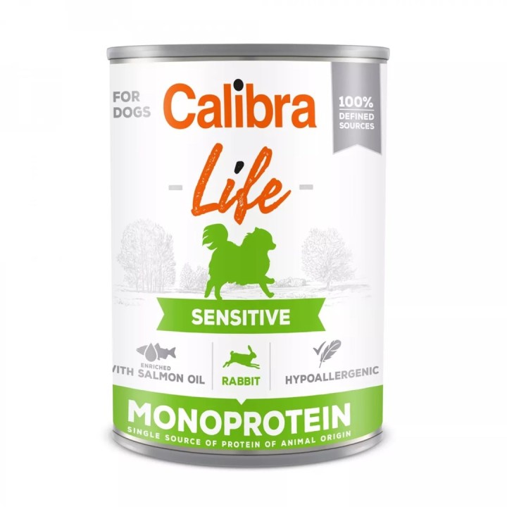 CALIBRA LIFE Sensitive coniglio - cibo umido per cani - 0.4kg