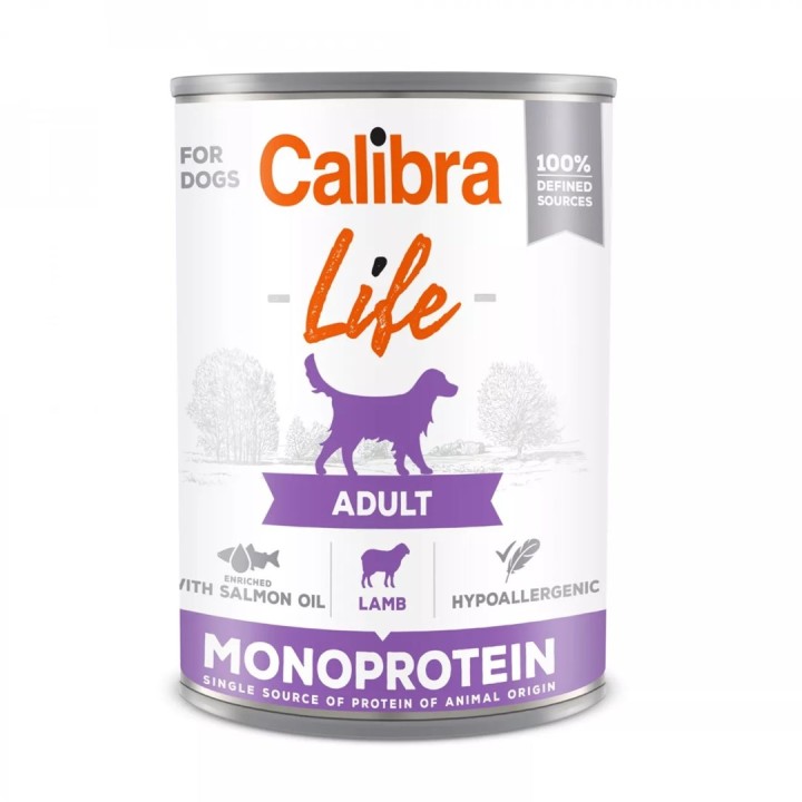 CALIBRA Life Adult Monoprotein agnello - cibo umido per cani - 400g