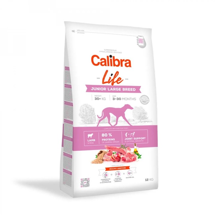 CALIBRA Life Junior Large breed agnello - cibo secco per cani - 12kg