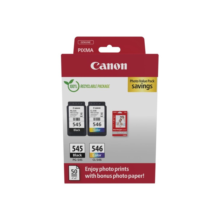 Canon 8287B008 Cartuccia inchiostro 2 pz Originale nero ciano magenta giallo