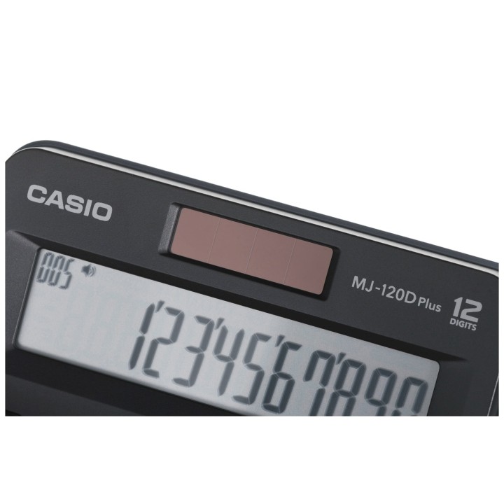 CASIO CALCOLATRICE UFFICIO MJ-120D PLUS NERA DISPLAY 12 CIFRE