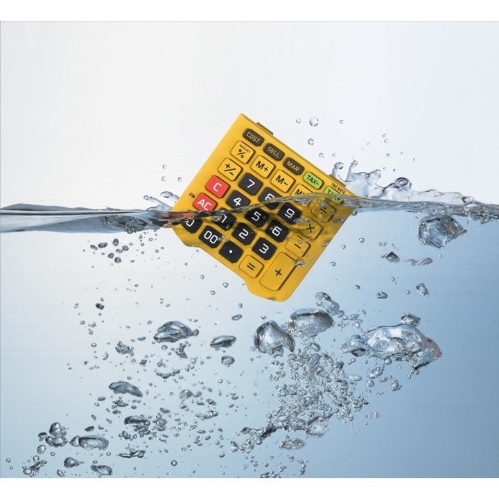 CASIO CALCULATOR OFFICE WATERPROOF WM-320MT-S 12-digit display. Tastiera rimovibile 108.5x168.5 livello impermeabile e resistent