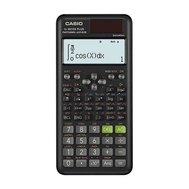CASIO Calcolatrice scientifica FX 991ES PLUS 2 nera 12-DIGIT display