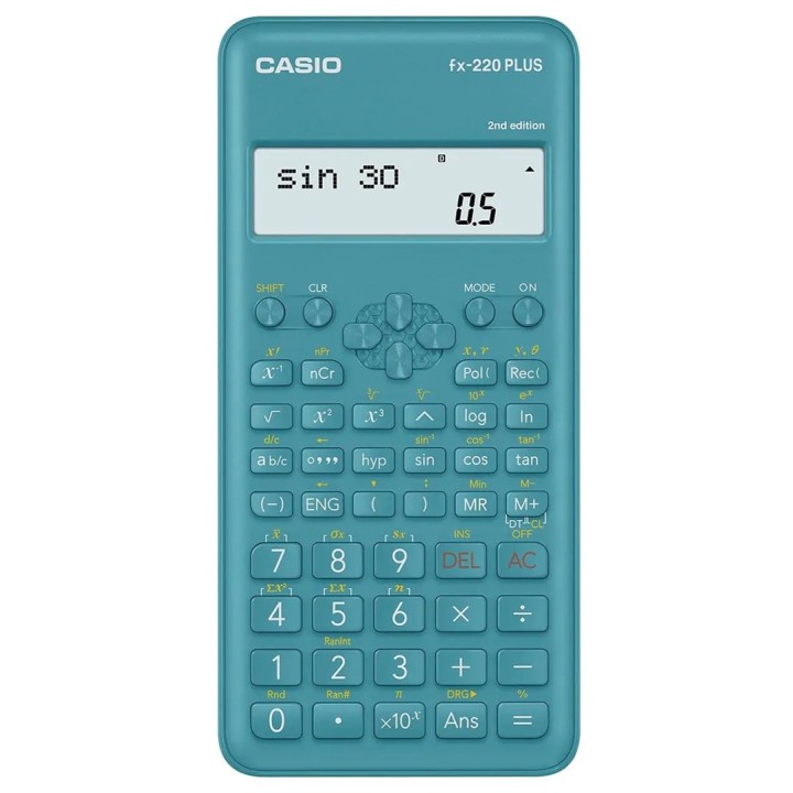 CASIO Calcolatrice SCIENTIFIC FX-220PLUS-2 blu 12 digit display