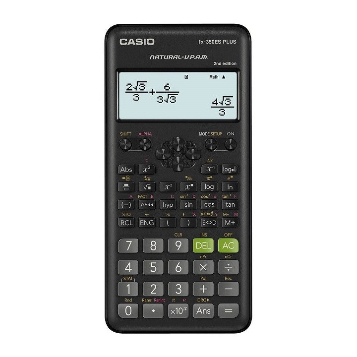 CASIO Calcolatrice SCIENTIFIC FX-350ESPLUS-2 nera 12 digit display