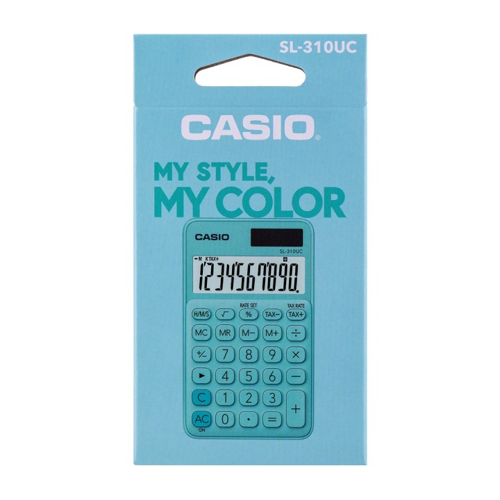 Casio Calcolatrice tascabile SL-310UC-GN verde