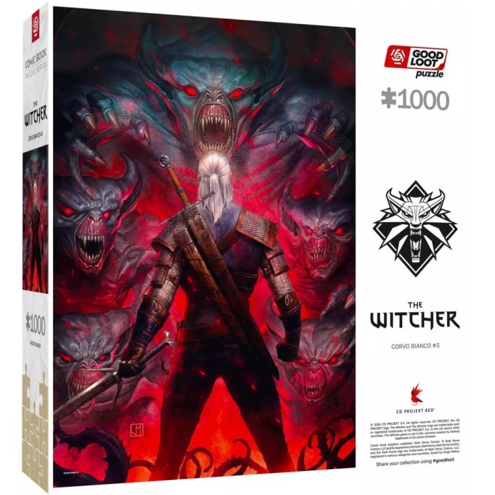 Puzzle Good Loot Comic Book - The Witcher: Corvo Bianco 1000 pezzi