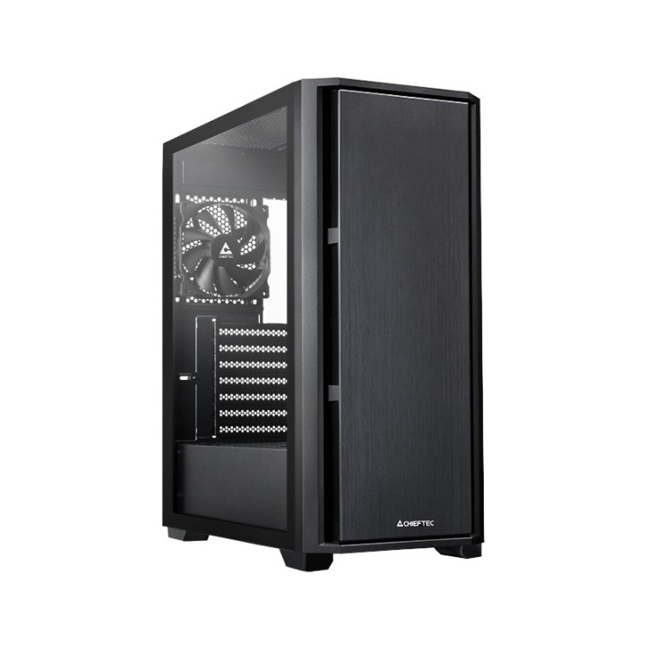 Chieftec AS-02B-TG-OP case per PC Midi Tower nero