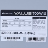 Chieftec Value APB-700B8 Alimentatore 700 W 20+4 pin ATX ATX argento