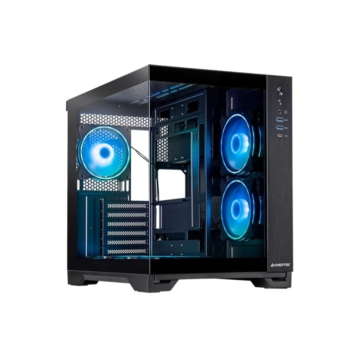 Chieftec Visio GM-30B-TG-OP nero Vetro temperato x 2 Cube Black
