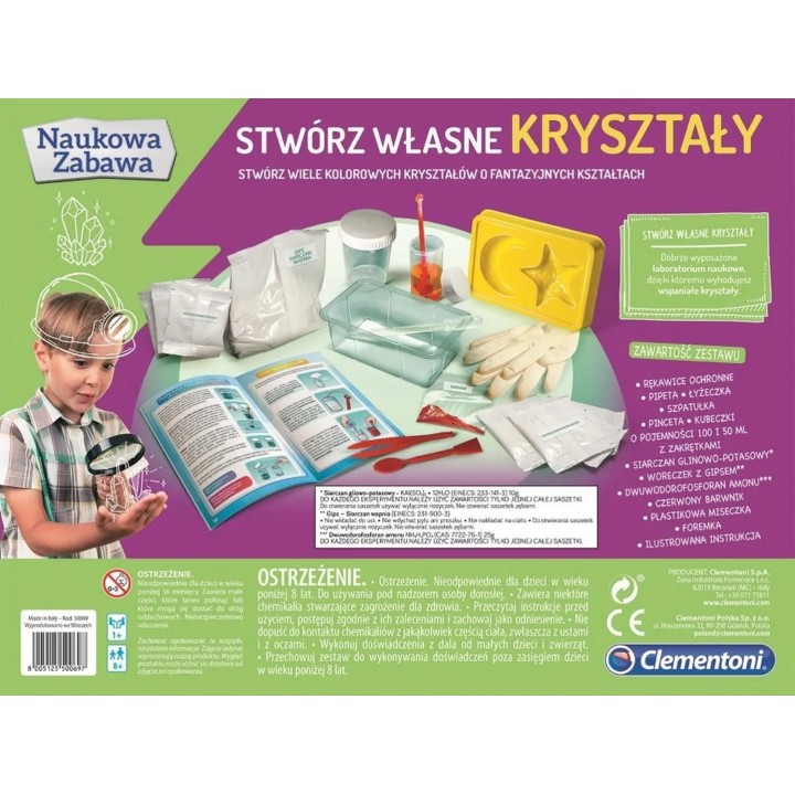 Clementoni Set – Crea i Tuoi Cristalli
