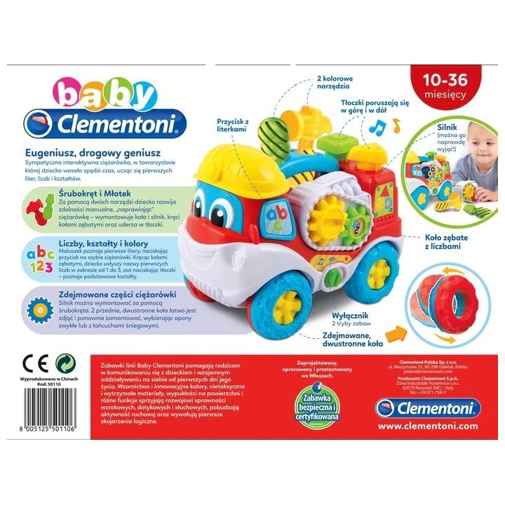 Clementoni Set – Eugeniusz il Camion dei Geni della Strada