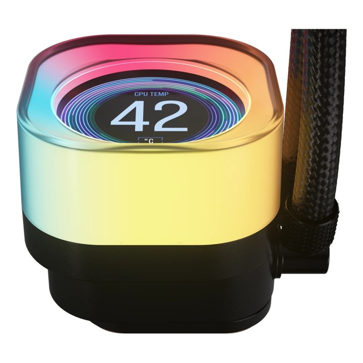 Corsair iCUE LINK TITAN 240 RX LCD Raffreddatore ad aria per processore 12 cm Nero 1 pezzo